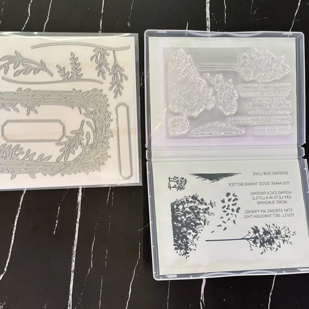 Stampin Up Delicate Forest Stamp Set & Coordinating Dies Bundle Lot